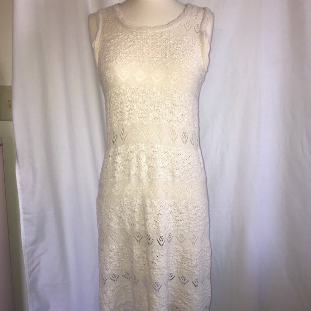 BLVD knitted cream dress